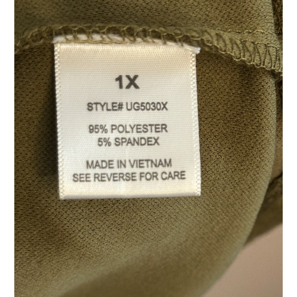 Ryan Michelle Womens Midi Dress Size1X Green Sleeveless Button Preppy NWT Ties - Picture 8 of 9